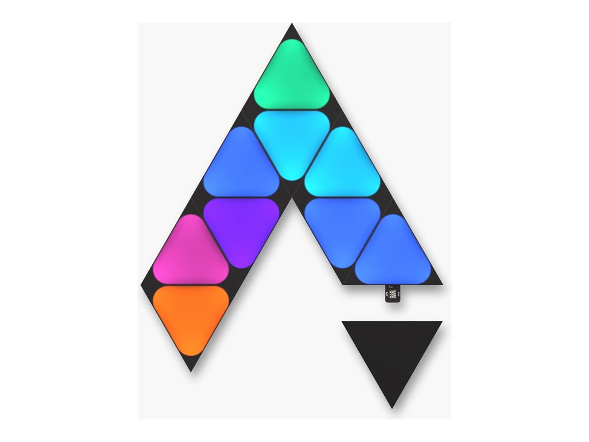 Nanoleaf Shapes Black Mini Triangles Expansion Pack (10 panels)