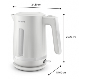 Philips Kettle | HD9411/00 3000 Series | Electric | 2200 W | 1.7 L | Plastic | 360° rotational base | White