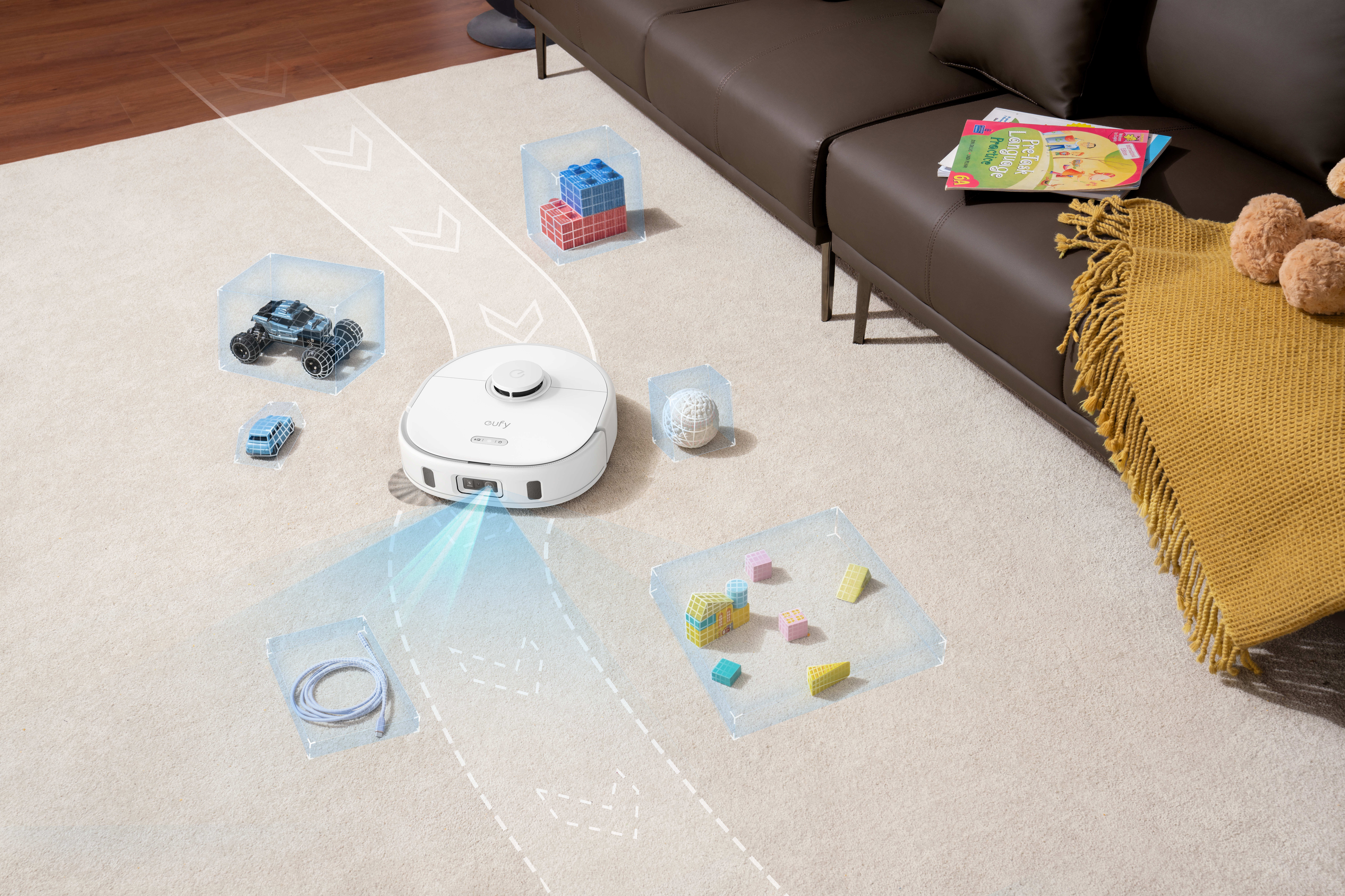 Anker Eufy | Robot Vacuum Cleaner | X10 Pro Omni | Wet&Dry | 5200 mAh | Dust capacity 2.5 L | 8000 Pa | White