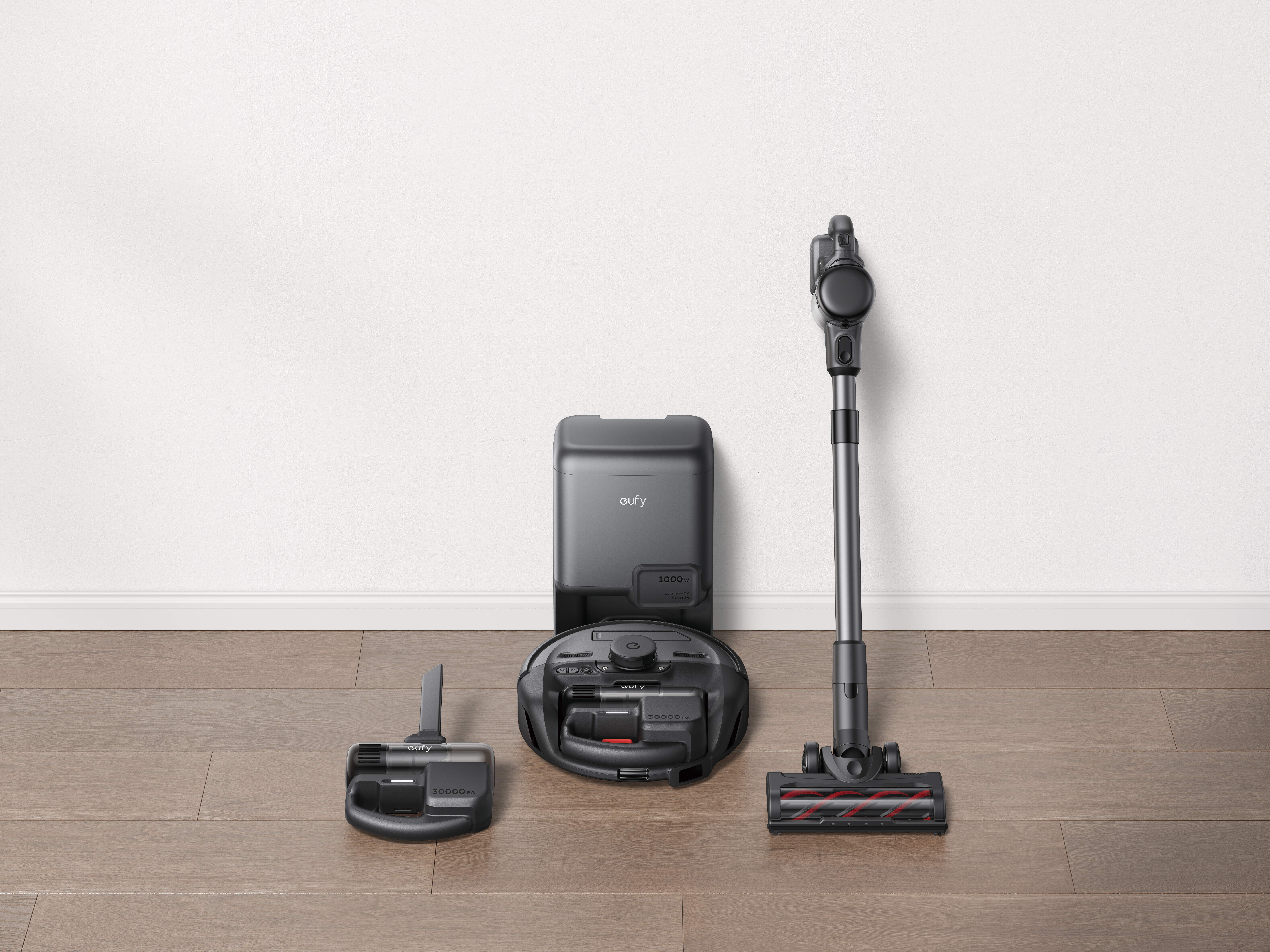 Anker Eufy Robot Vacuum Cleaner 3-IN-1 E20 | Dry | Operating time (max) 180 min | Dust capacity 0.35 L | 30000 Pa | Black