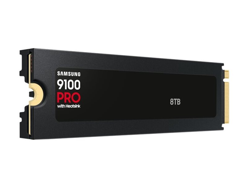 Samsung SSD | 9100 PRO With Heatsink | 8000 GB | SSD form factor M.2 2280 | Solid-state drive interface PCIe 5.0 x4, NVMe 2.0 | Read speed 14800 MB/s | Write speed 13400 MB/s