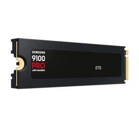 Samsung SSD | 9100 PRO With Heatsink | 8000 GB | SSD form factor M.2 2280 | Solid-state drive interface PCIe 5.0 x4, NVMe 2.0 | Read speed 14800 MB/s | Write speed 13400 MB/s