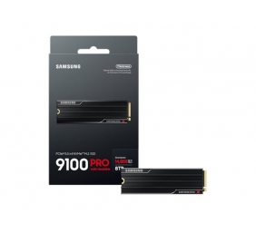 Samsung SSD | 9100 PRO With Heatsink | 8000 GB | SSD form factor M.2 2280 | Solid-state drive interface PCIe 5.0 x4, NVMe 2.0 | Read speed 14800 MB/s | Write speed 13400 MB/s