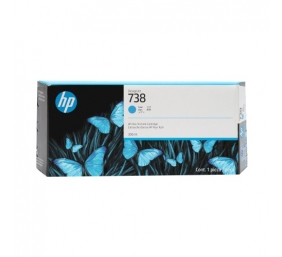 HP 738 (676M6A) Rašalinė kasetė, Žydra