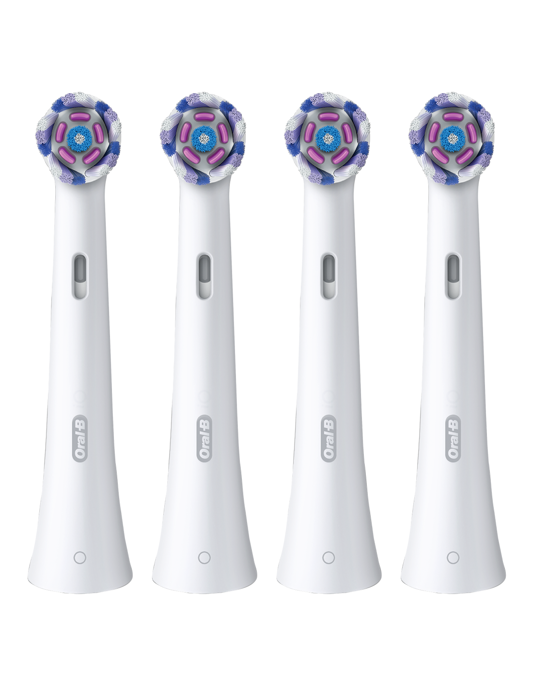 Oral-B | Toothbrush replacement | iO Radiant White | Heads | For adults | Number of brush heads included 4 | Number of teeth brushing modes Does not apply | White