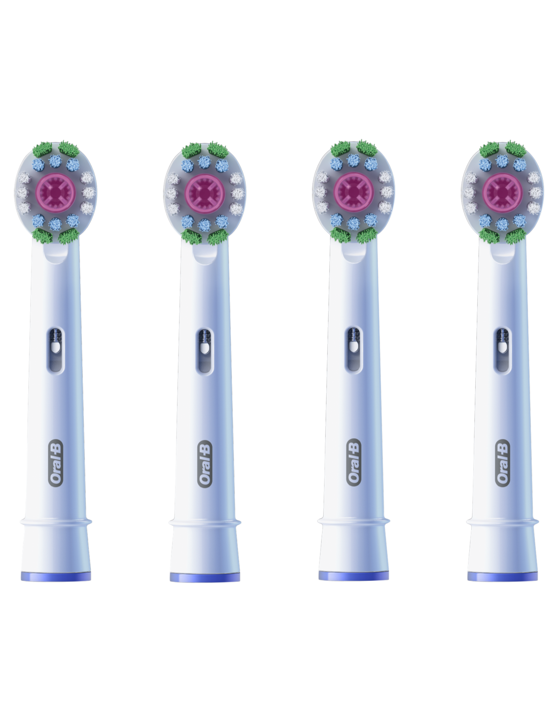 Oral-B | Replaceable toothbrush heads | EB18-4 3D White Pro | Heads | For adults | Number of brush heads included 4 | White