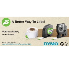 Dymo 16957 (S0718040) D1 Lanksti nailono juostelė 12mm x 3.5m, Black on White