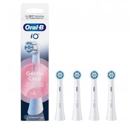 Oral-B | Replaceable toothbrush heads | iO Gentle Care | Heads | For adults | Number of brush heads included 4 | Number of teeth brushing modes Does not apply | White