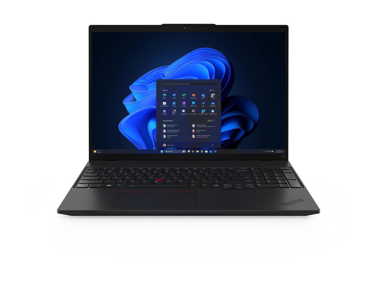 Lenovo ThinkPad L16 G2 AMD | Black | 16 " | IPS | WUXGA | 1920 x 1200 pixels | Anti-glare | AMD Ryzen 5 PRO | 215 | 16 GB | SO-DIMM DDR5 | Solid-state drive capacity 512 GB | AMD Radeon 740M Graphics | Windows 11 Pro | 802.11be | Bluetooth version 5.4 | L