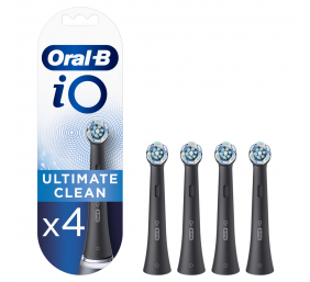 Oral-B | Toothbrush replacement | iO Ultimate Clean | Heads | For adults | Number of brush heads included 4 | Number of teeth brushing modes Does not apply | Black