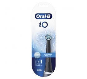 Oral-B | Toothbrush replacement | iO Ultimate Clean | Heads | For adults | Number of brush heads included 4 | Number of teeth brushing modes Does not apply | Black