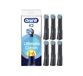 Oral-B | Replaceable toothbrush heads | iO UltimateClean | Heads | For adults | Number of brush heads included 6 | Black