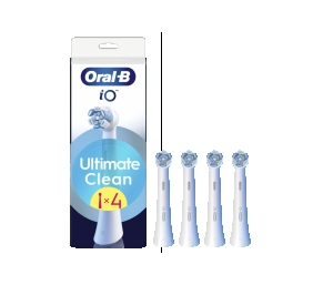 Oral-B | Replaceable toothbrush heads | iO UltimateClean | Heads | For adults | Number of brush heads included 4 | White