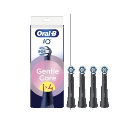 Oral-B | Replaceable toothbrush heads | iO GentleCare | Heads | For adults | Number of brush heads included 4 | Black