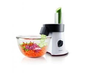 Philips Viva Collection SaladMaker HR1388/80 Daržovių pjaustyklė, 200 W, Balta/Juoda