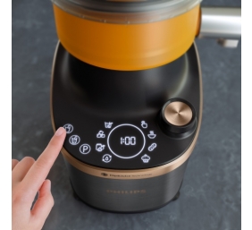 Philips Flip&amp;Juice HR3770/00 Kokteilinė su sulčiaspaudės funkcija, 1500 W, Juoda/Vario