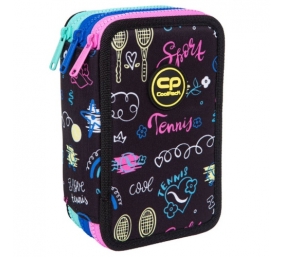 Forminis trijų skyrių penalas su priedais CoolPack Jumper 3 TENNIS STAR