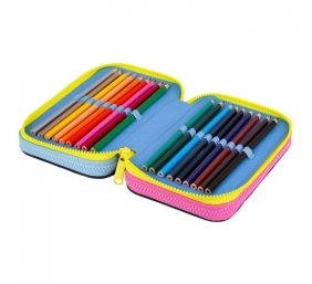 Forminis trijų skyrių penalas su priedais CoolPack Jumper 3 IN THE GARDEN