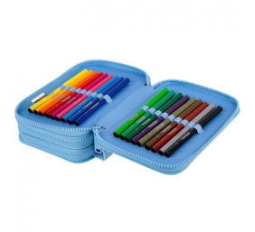 Forminis trijų skyrių penalas su priedais CoolPack Jumper 3 DAISY SUN