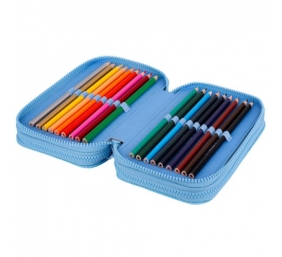 Forminis trijų skyrių penalas su priedais CoolPack Jumper 3 DAISY SUN