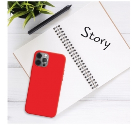 Fixed Story | Back Cover | Apple | iPhone 16e | Rubber | Red