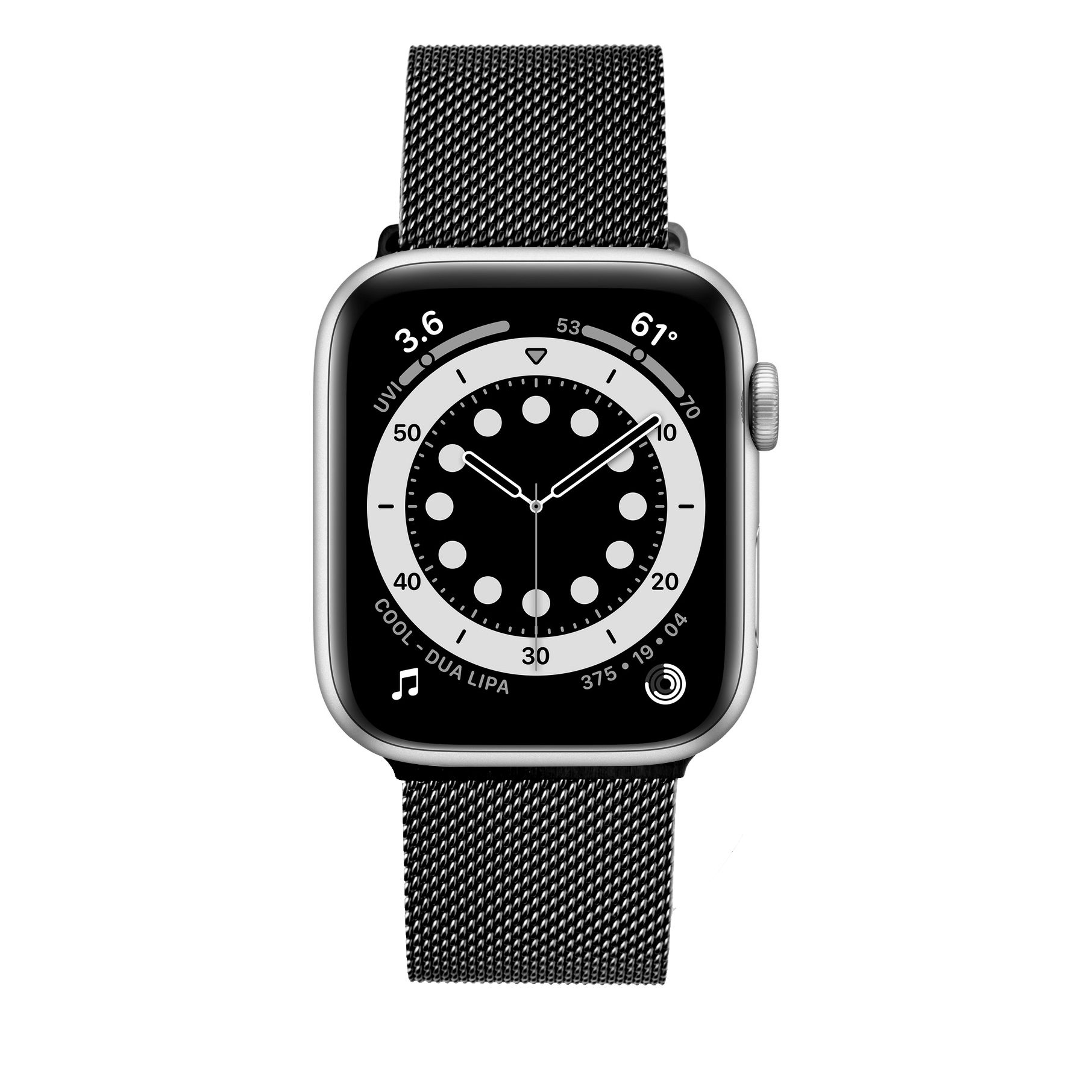 Fixed | Mesh Strap for Apple Watch 42/44/45/46/49mm | 42 mm, 44 mm, 45 mm, 46 mm, 49 mm | Black