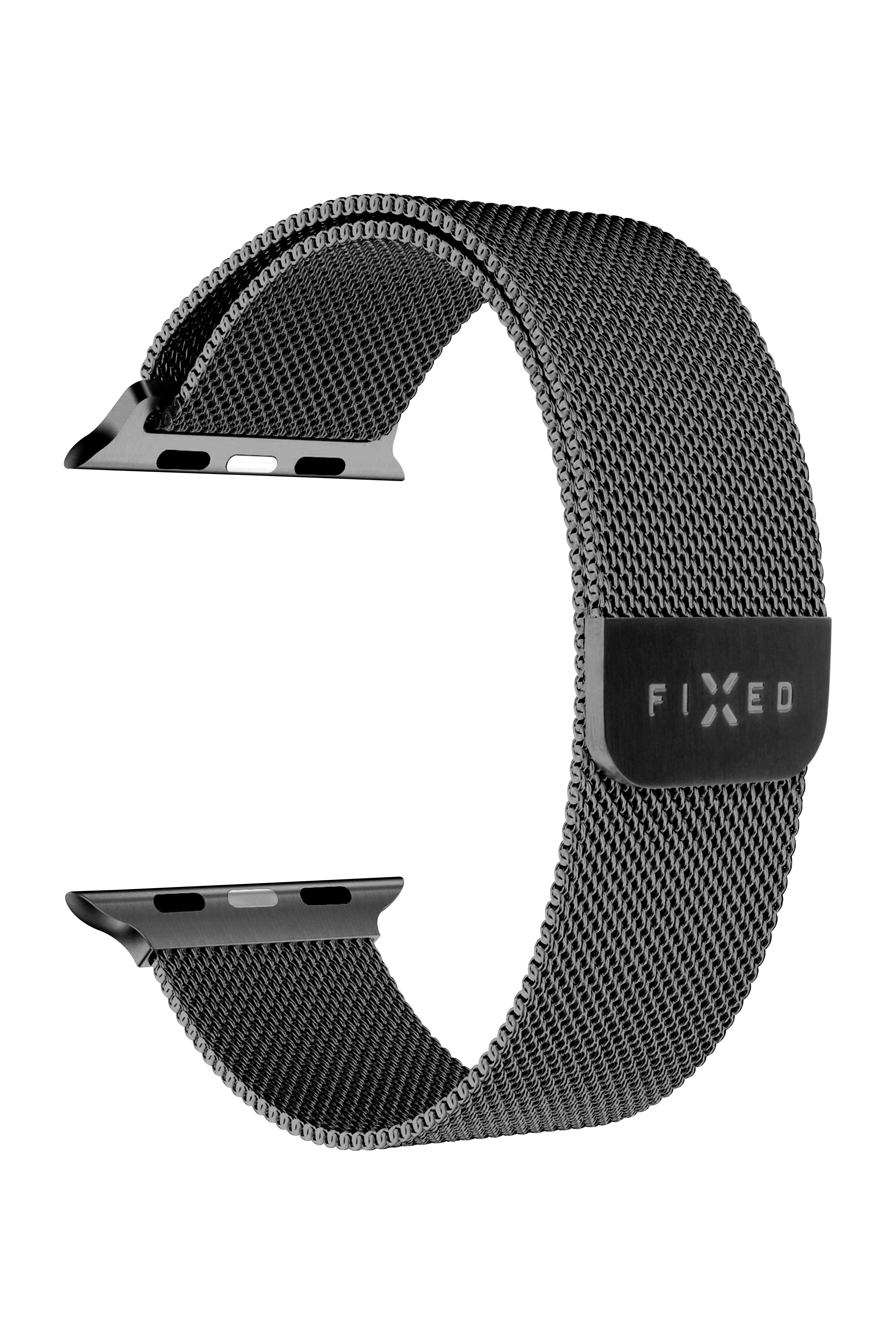 Fixed | Mesh Strap for Apple Watch 42/44/45/46/49mm | 42 mm, 44 mm, 45 mm, 46 mm, 49 mm | Black