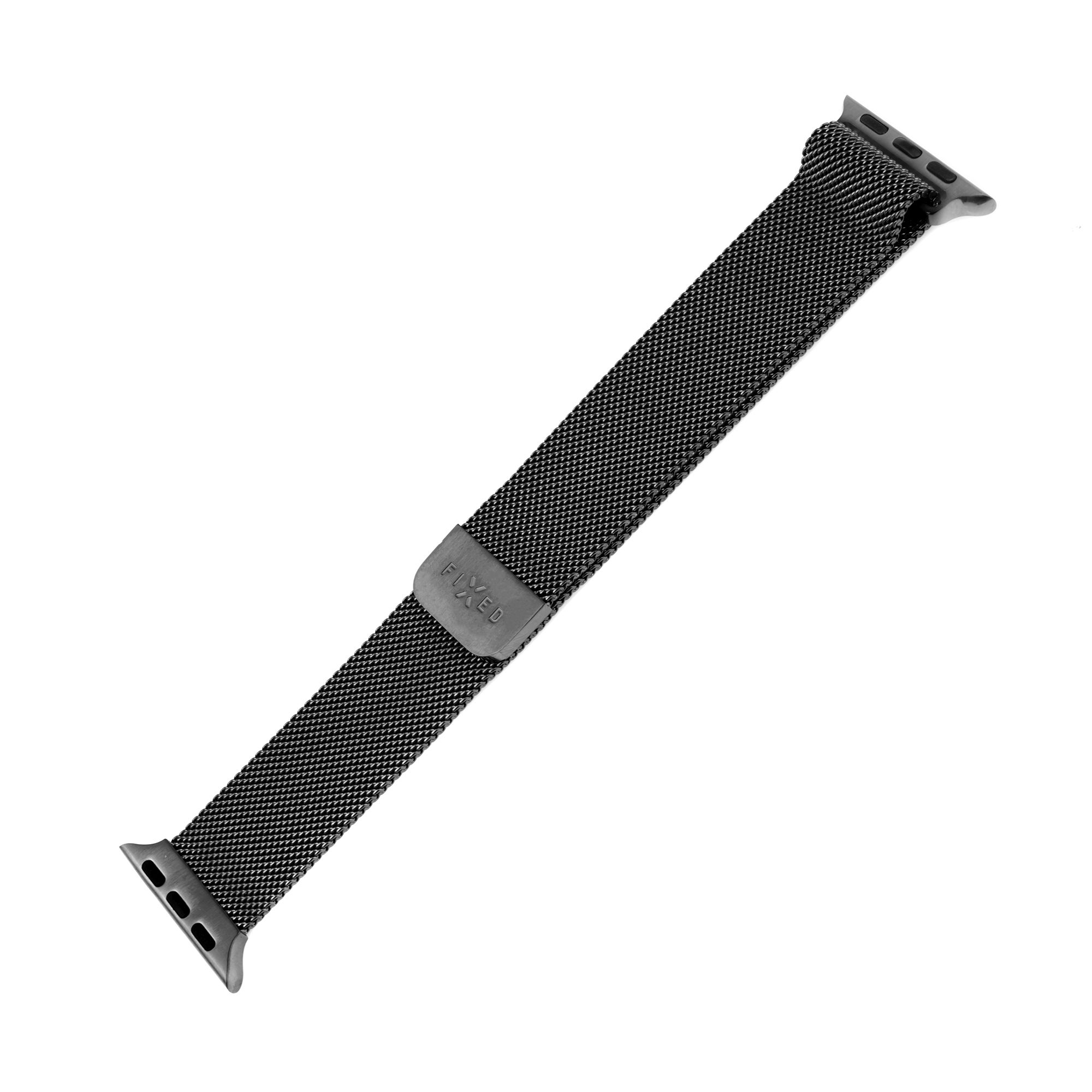 Fixed | Mesh Strap for Apple Watch 42/44/45/46/49mm | 42 mm, 44 mm, 45 mm, 46 mm, 49 mm | Black