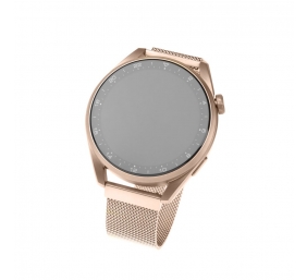 Fixed | Mesh Strap with Quick Release, 18mm, Stainless Steel Mesh Strap for Smartwatch | Gold