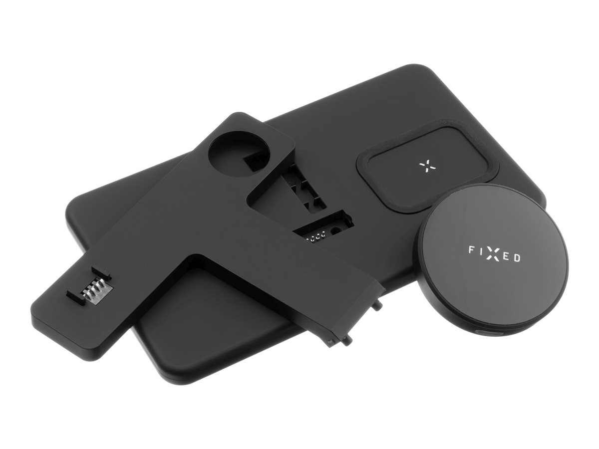 Fixed | MagPowerstation 3-in-1 wireless charging stand with MagSafe mount support | FIXMPOS-BK