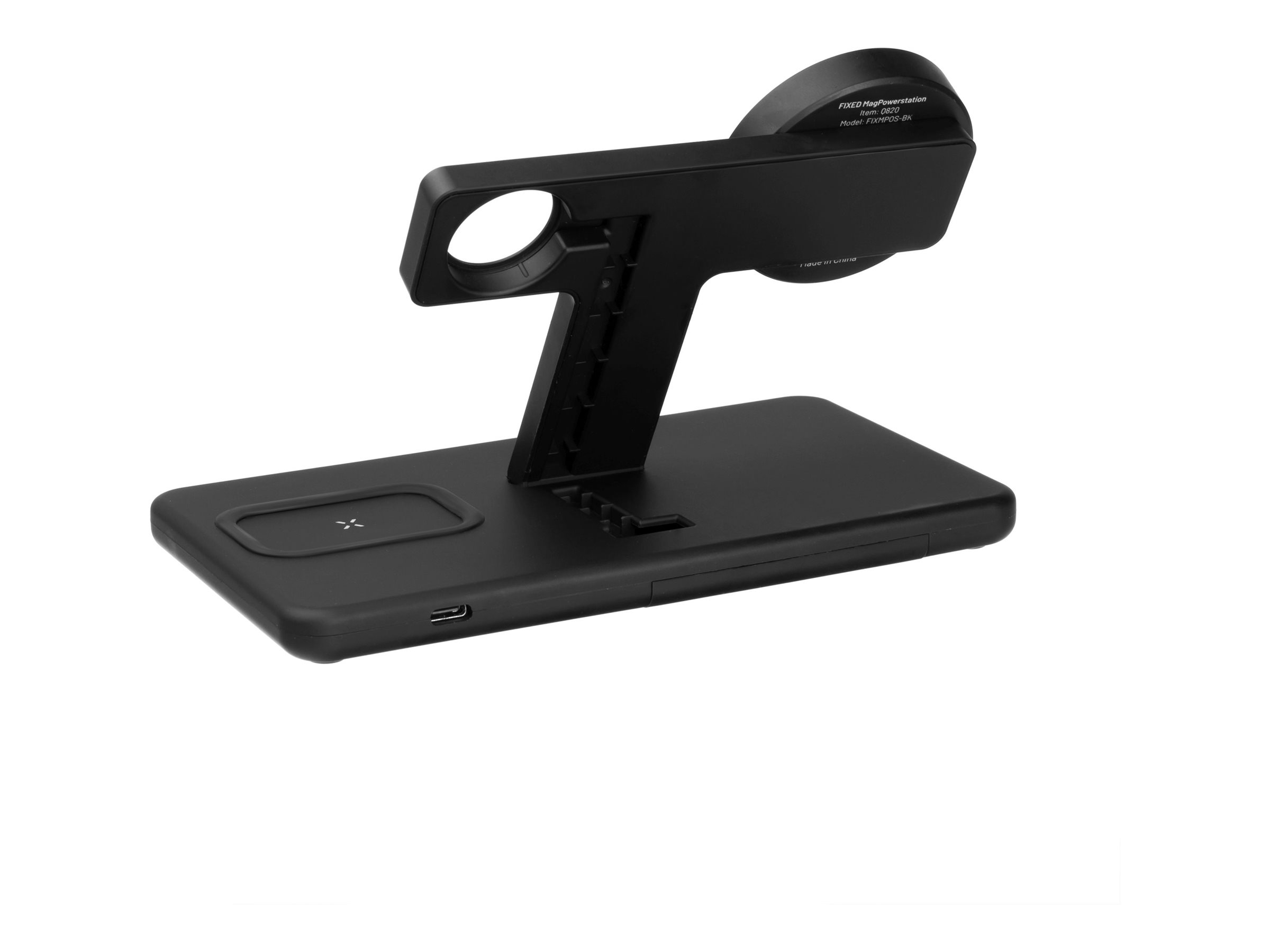 Fixed | MagPowerstation 3-in-1 wireless charging stand with MagSafe mount support | FIXMPOS-BK