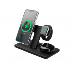 Fixed | MagPowerstation 3-in-1 wireless charging stand with MagSafe mount support | FIXMPOS-BK