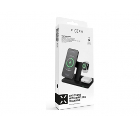 Fixed | MagPowerstation 3-in-1 wireless charging stand with MagSafe mount support | FIXMPOS-BK