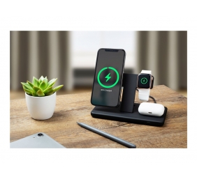 Fixed | MagPowerstation 3-in-1 wireless charging stand with MagSafe mount support | FIXMPOS-BK