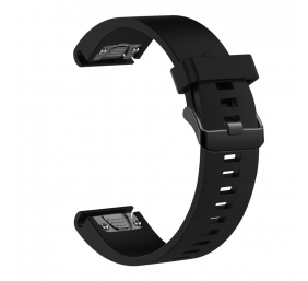 Fixed | Silicone Strap for Garmin QuickFit 20mm | Black