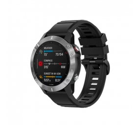 Fixed | Silicone Strap for Garmin QuickFit 22mm | Black