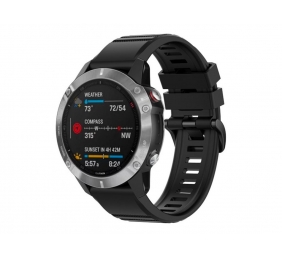 Fixed | Silicone Strap for Garmin QuickFit 22mm | Black