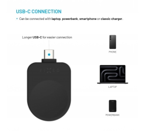 Fixed USB-C Charging Adapter for Samsung Galaxy Watch compatible with Powerstation Uni | Black