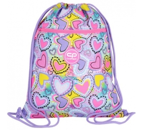 Maišelis sportinei aprangai CoolPack Vert Pastel Hearts