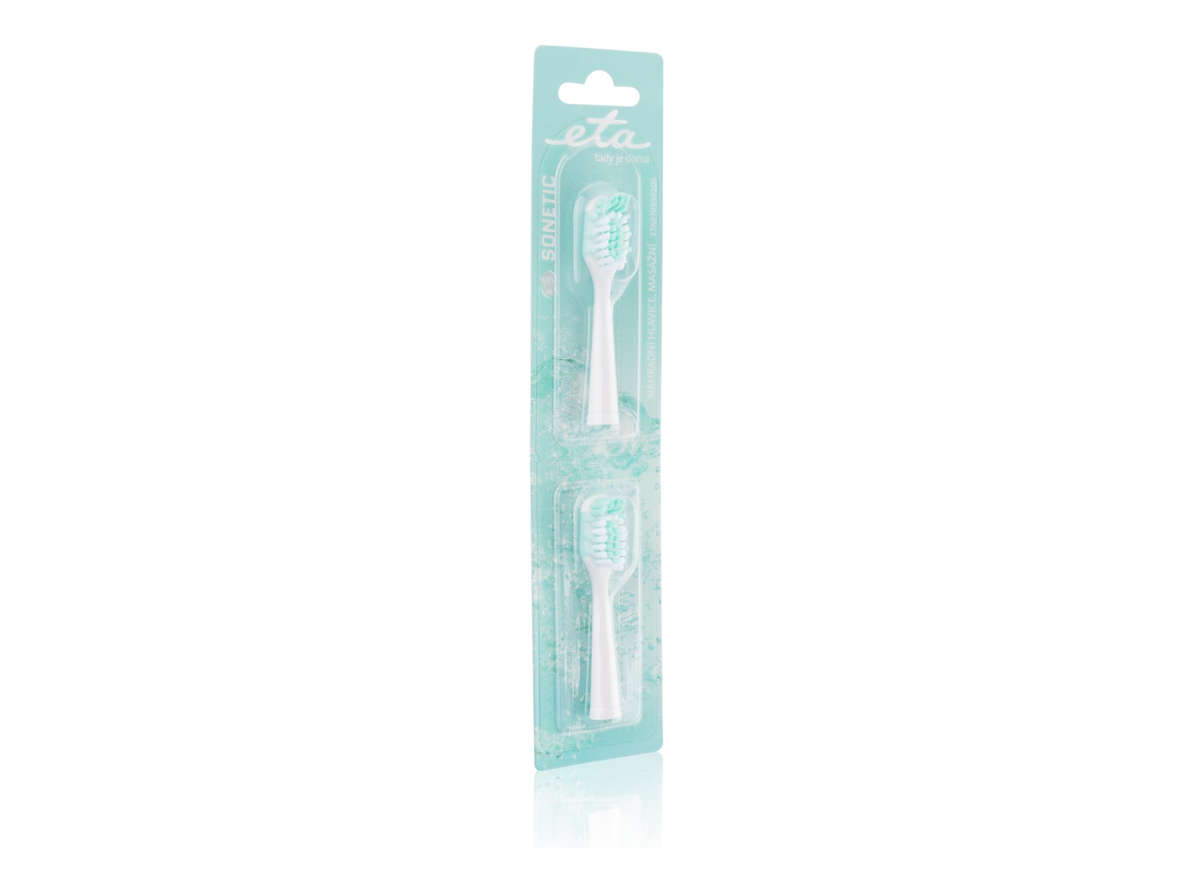 ETA | Toothbrush replacement  for ETA0709 | Heads | For adults | Number of brush heads included 2 | Number of teeth brushing modes Does not apply | White