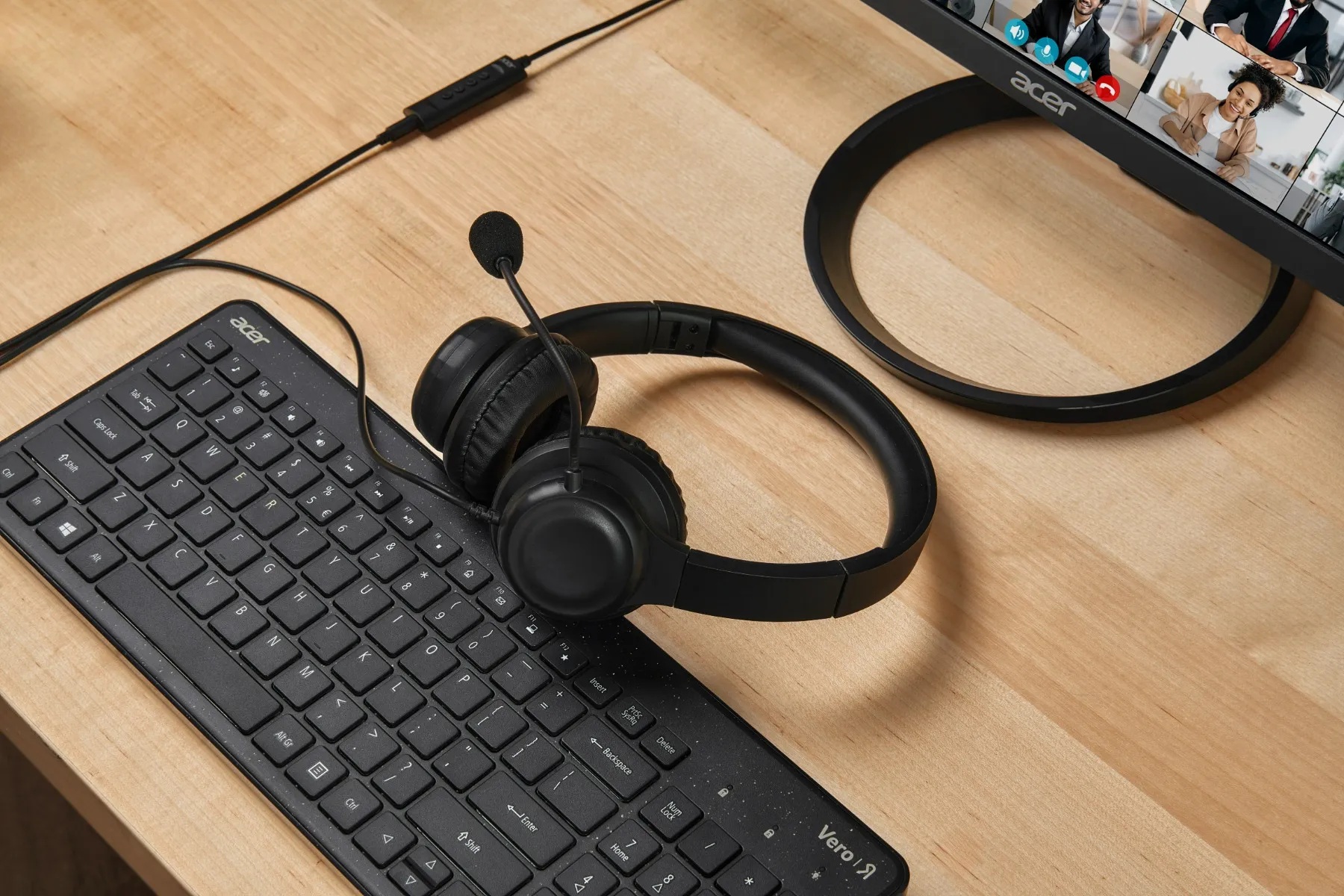 Acer Office Headset | Built-in microphone | Wired | Black