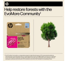 HP 937e EvoMore (4S6W7NE) Rašalinė kasetė, Purpurinė
