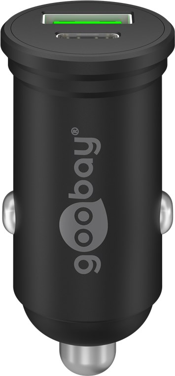 Goobay Dual-USB Car Fast Charger USB-C PD (Power Delivery), 45 W | 61739