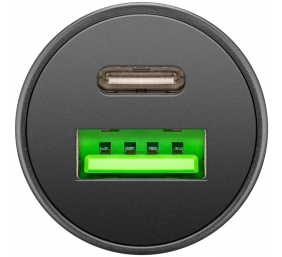 Goobay Dual-USB Car Fast Charger USB-C PD (Power Delivery), 45 W | 61739