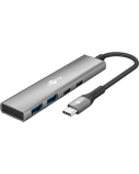Goobay Slim 4-Port USB Hub, USB-C to USB-C/USB-A, 5 Gbit/s | 76563