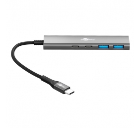 Goobay Slim 4-Port USB Hub, USB-C to USB-C/USB-A, 5 Gbit/s | 76563