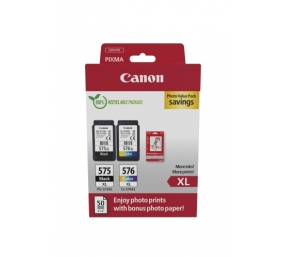 Canon PG-575XL/CL-576XL (5437C006) Photo value pack Rašalinių kasečių komplektas, BK/CMY