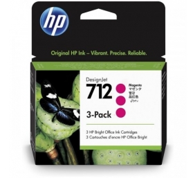 HP 712 (3ED78A) Rašalinė kasetė, Purpurinė (SPEC)