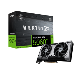 MSI GeForce RTX 5060 Ti 16G VENTUS 2X OC PLUS | NVIDIA | 16 GB | GeForce RTX 5060 Ti | GDDR7 | HDMI ports quantity 1 | PCI Express Gen 5 x16 (uses x8)