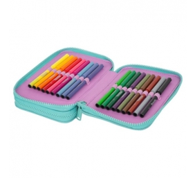 Forminis dviejų skyrių penalas su priedais CoolPack Jumper 2 Happy donuts